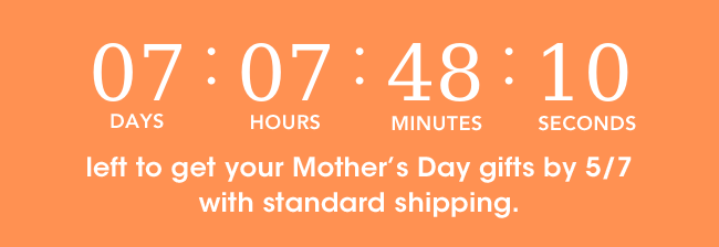 Countdown until Mother's Day