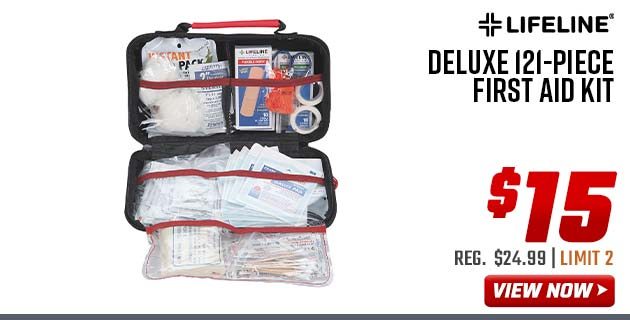 Lifeline Deluxe 121-Piece First Aid Kit