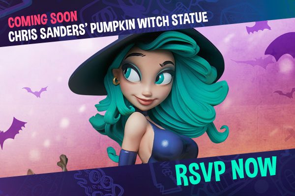 COMING SOON! Chris Sanders' Pumpkin Witch Statue 