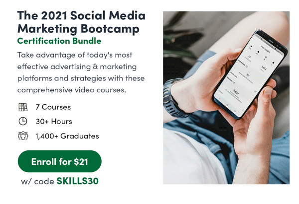 The 2021 Social Media Marketing Bootcamp Certification Bundle