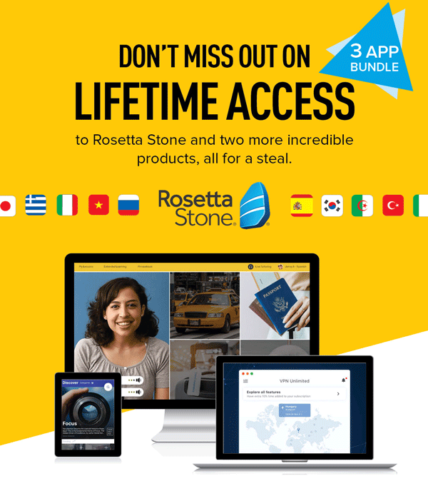 Rosetta Stone Social Distancing Bundle | Shop Now