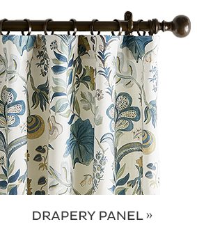 Isadore Blue Drapery Panel