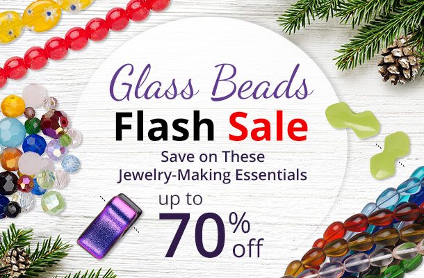 Glass Beads Flash Sale - up to 70% off