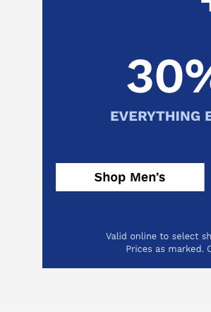 30% off Men's Bestsellers