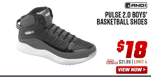 AND 1 Pulse 2.0 Boys' Basketball Shoes