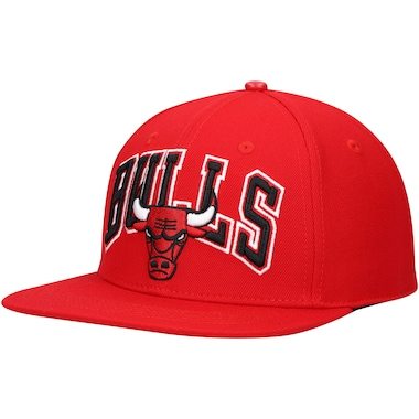 Pro Standard Chicago Bulls Red Wordmark Logo Snapback Hat