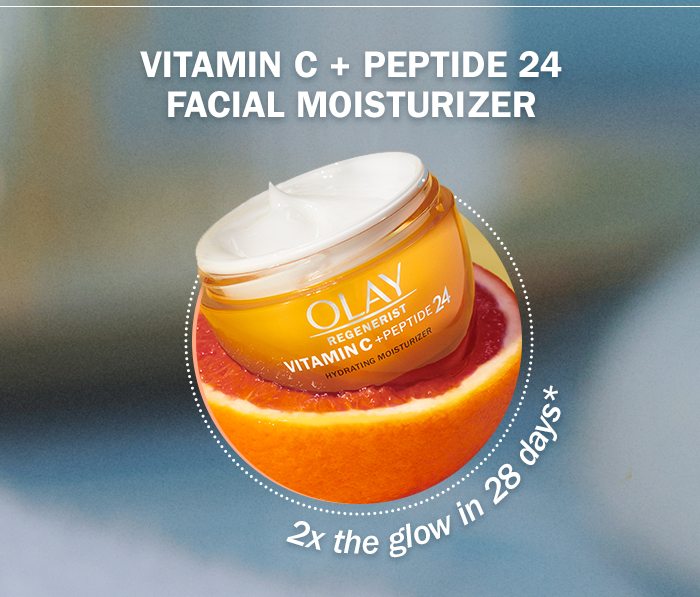 Vitamin C + Peptide 24 Facial Moisturizer: 2x the glow in 28 days* (*vs basic moisturizer)