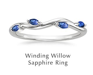 Winding Willow Sapphire Ring