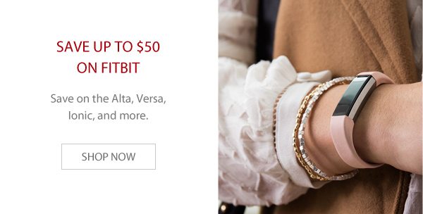 Save up to $50 off Fitbit