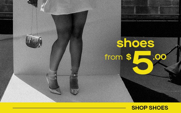 shoes from $5.00