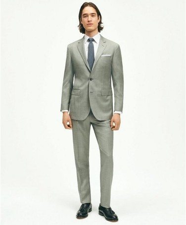 Slim Fit Wool Sharkskin 1818 Suit