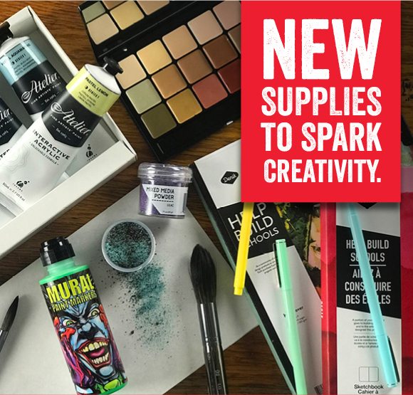 New Supplies to spark creativity