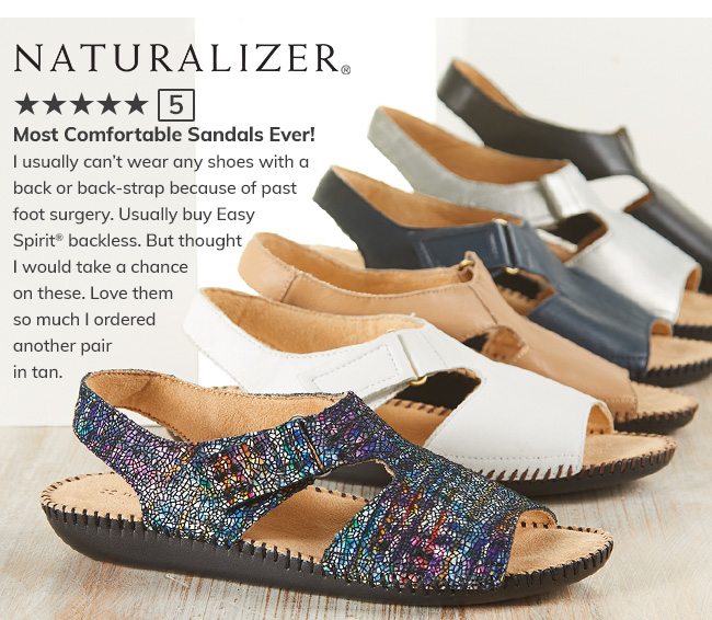 Naturalizer Womens Scout II Sandals - 5 Star Review - Most Comfortable Sandals Ever!