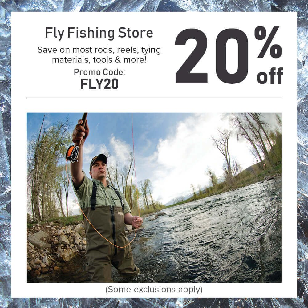 Save 20% in the Fly Fishing Store at FishUSA, America's Tackle Shop!