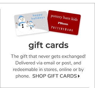 GIFT CARDS - SHOP GIFT CARDS