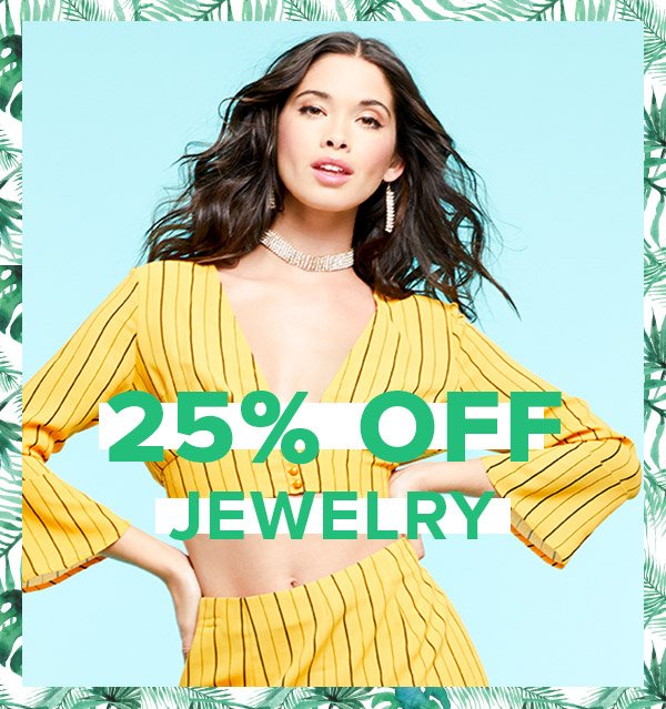 Shop 25% Off Jewelry
