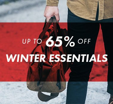 Up to 65% off winter essentials!