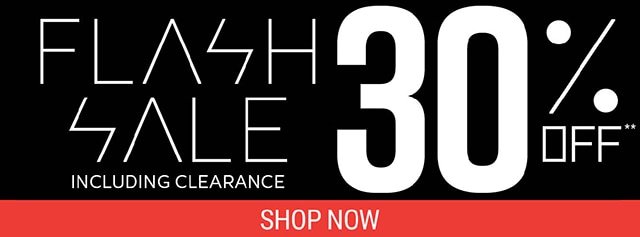 Flash Sale 30% Off Off Including Clearance
