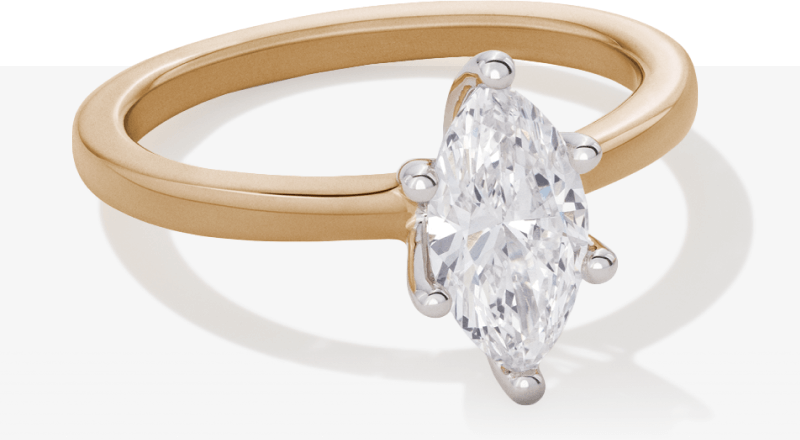 Image showcasing a stunning Lab-Created Diamond Solitaire Ring