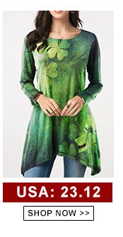 Button Decorated Long Sleeve Asymmetric Hem T Shirt