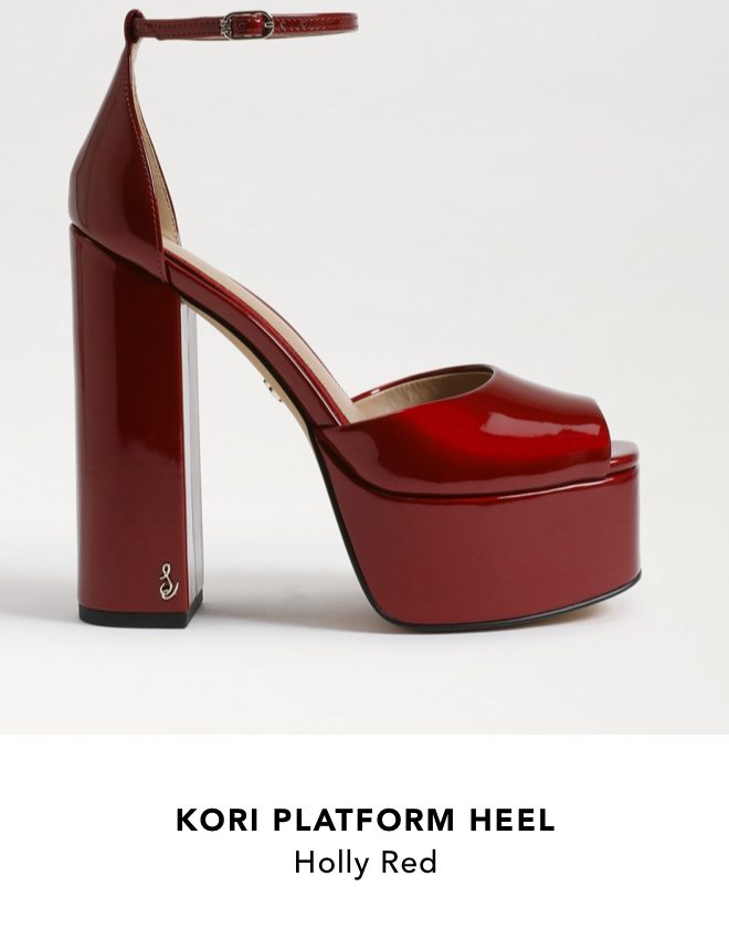 Kori Platform Heel (Holly Red)