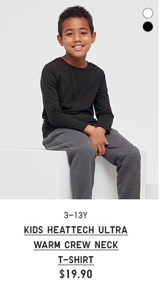 KIDS HEATTECH ULTRA WARM CREW NECK T-SHIRT