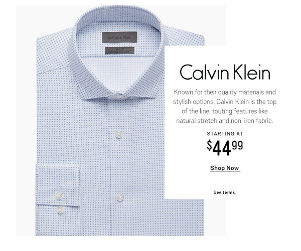 Calvin Klein Shirts $44.99 - Shop Now