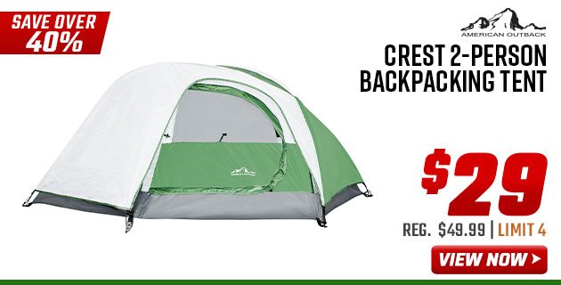 American Outback Crest 2-Person Backpacking Tent