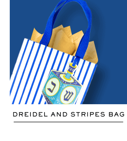 DREIDAL AND STRIPES BAG