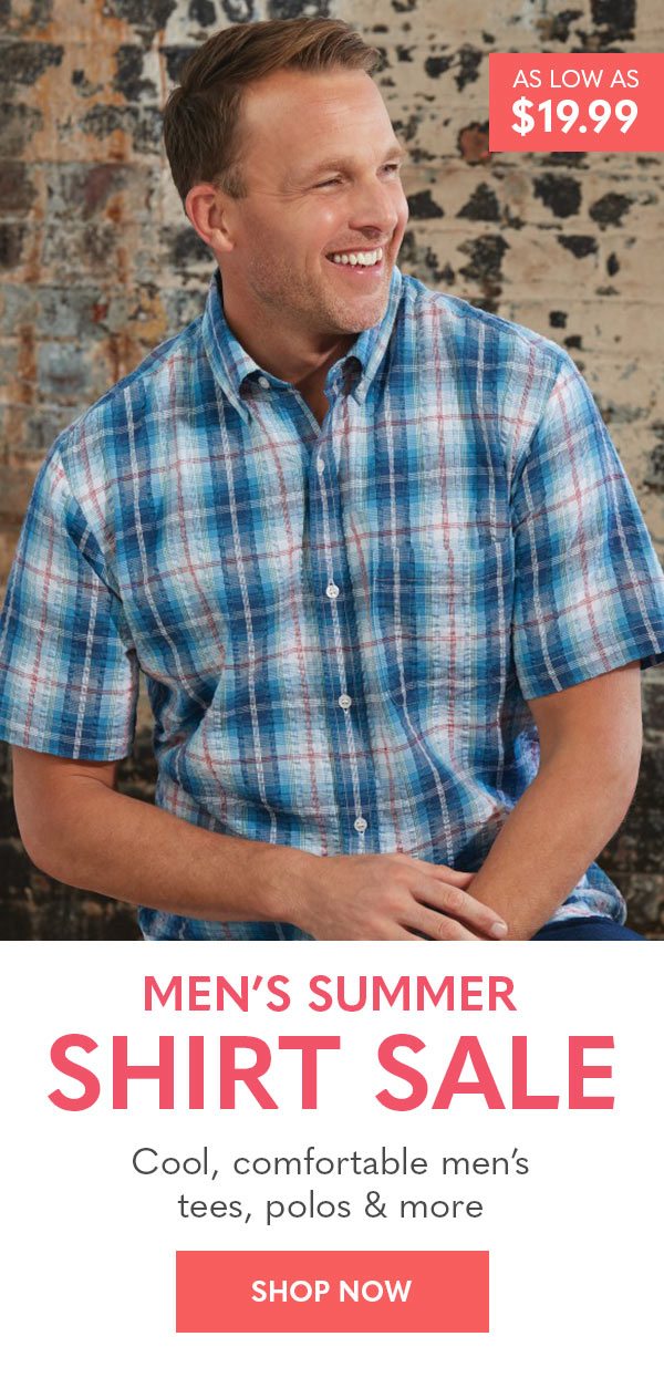 Men's summer Shirt Sale as low as $19.99