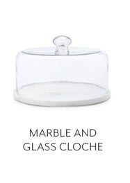 Marble and Glass Cloche