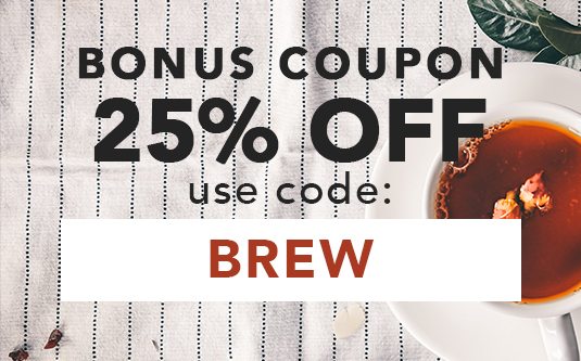 Your 25% Off Coupon - Use Code: BREW