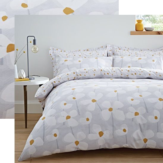 Elements Lena Daisy Reversible Duvet Cover Set