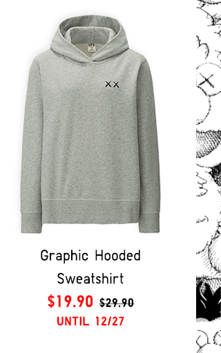 GRAPHIC HOODED SWEATSHIRT $19.90