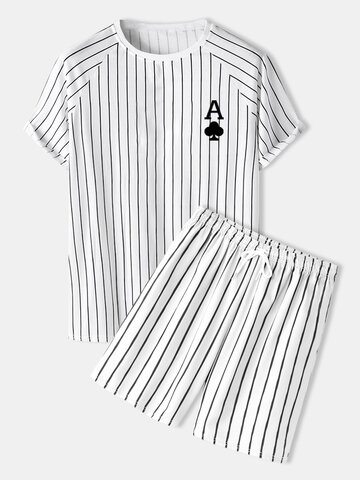 Stripe Plum A Poker Print Outfits