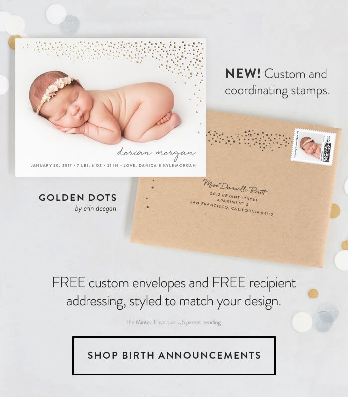 Shop Birth Announcements