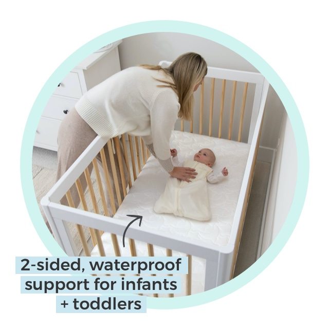 HALO® DreamWeave™ Breathable Crib Mattress. 2-sided,waterproof support for infants and toddlers