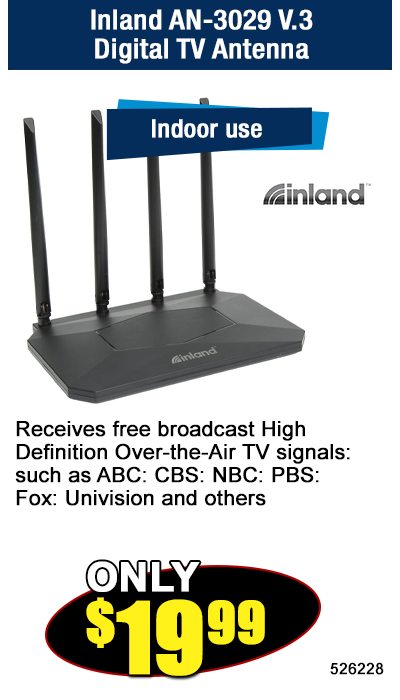 Inland AN-3029 V.3Digital TV Antenna