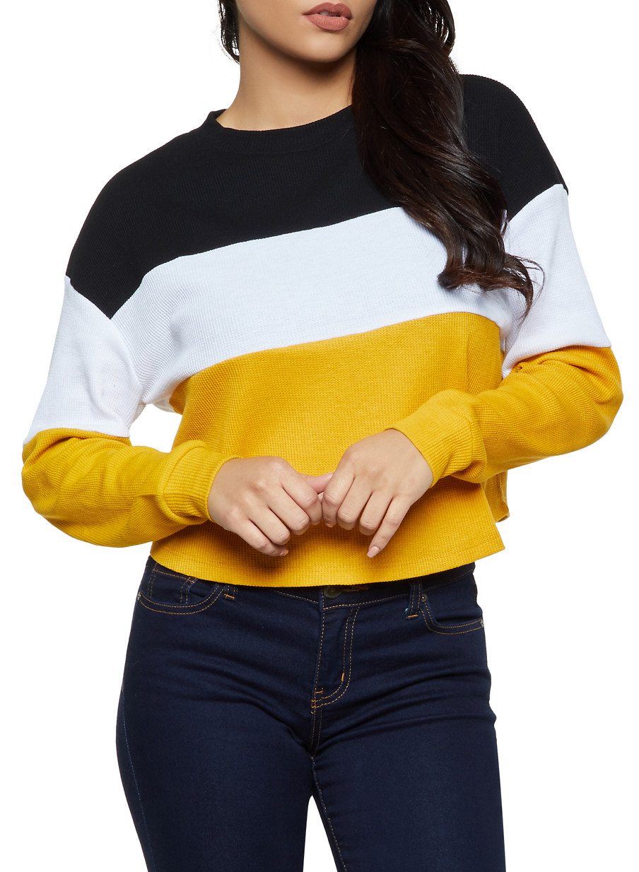 Thermal Color Block Top