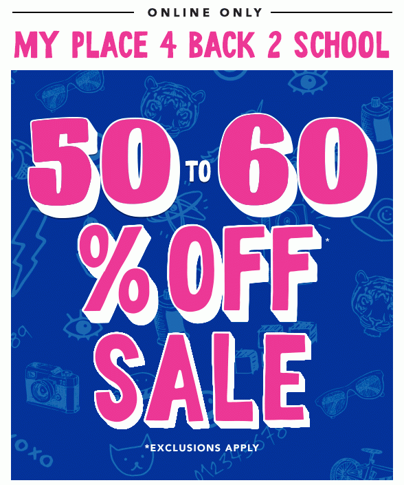 50-60% Off Sale