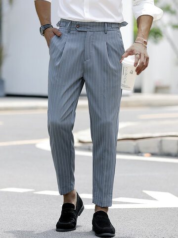 Striped Casual Business Pencil Pants