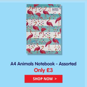 A4 Animals Notebook - Assorted