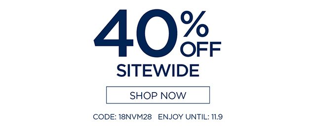 40% Off Sitewide - Shop Now