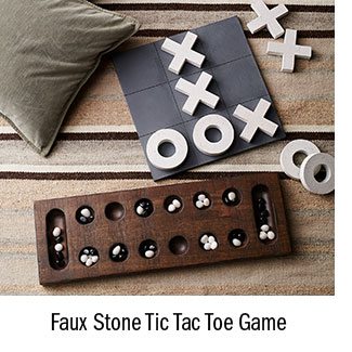 Faux Stone Tic Tac Toe Game