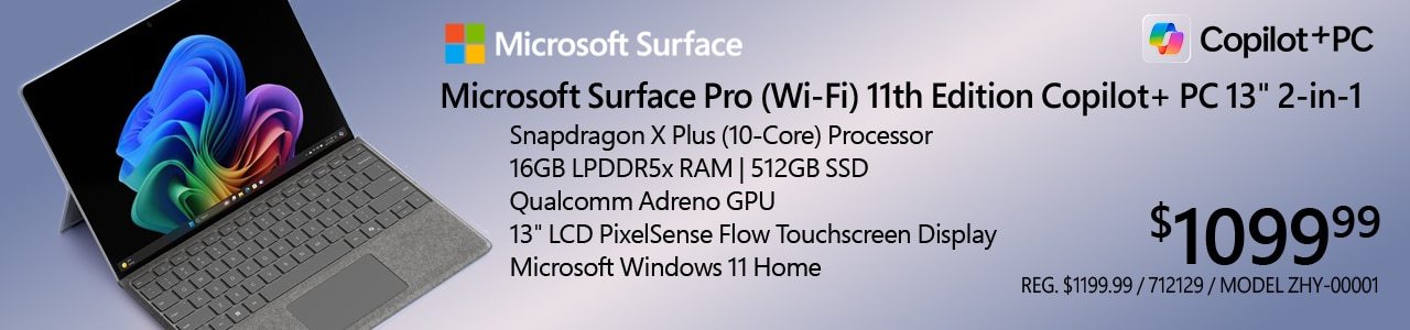 Microsoft Surface Pro 11th Edition Copilot Laptop - Shop now