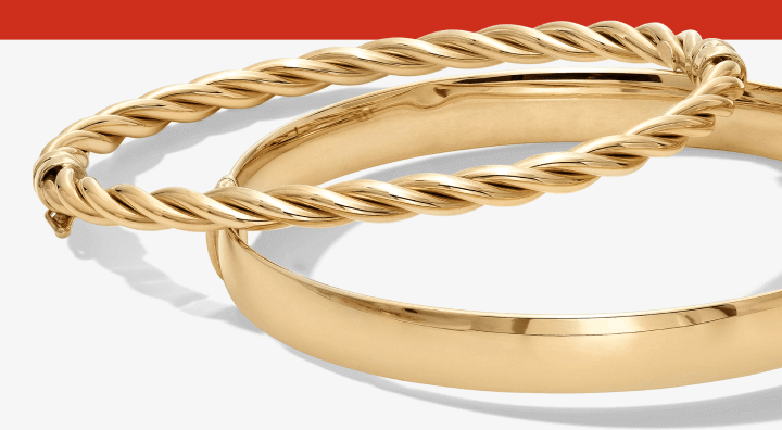 Image showcasing beautiful 10K & 14K Gold Bracelets.