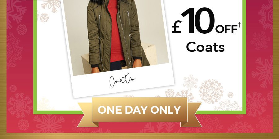 £10 Off Coats