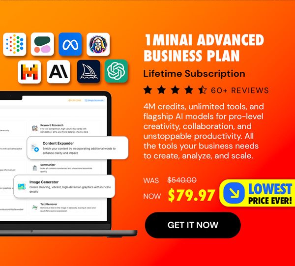 1minAI Advanced Business Plan Lifetime Subscription