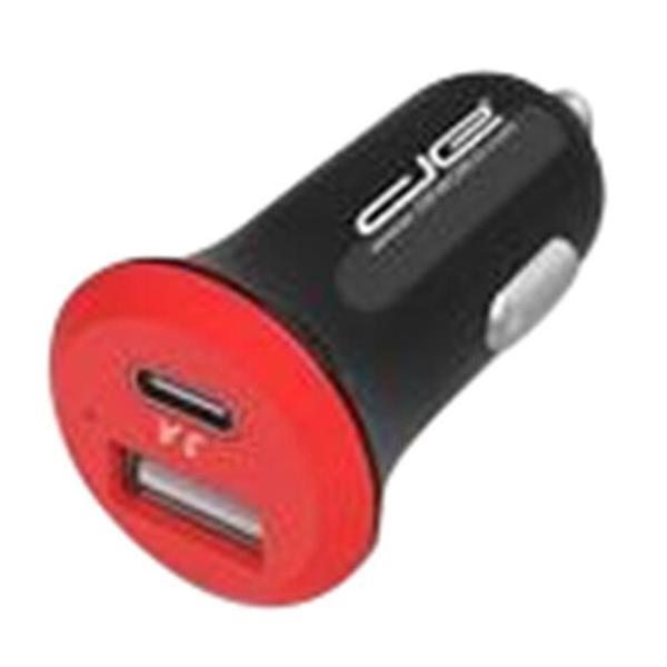 Image of 3A Dual USB-A & USB Type-C Car Charger
