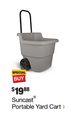 SB $19.88 SUNCAST PORTABLE YARD CART